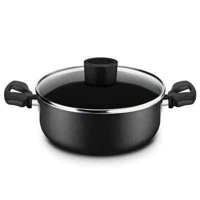 Conjunto de Panelas Antiaderente Rochedo Pratic Cinza 7 Peças