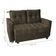 Sofá Cama Para Sala De Estar Remy Veludo Turkey Marrom