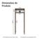 Porta-geladeira 83 Cm 1 Porta Basculante Rustic-crema Vik Madesa Rustic-crema
