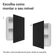 Armário Aéreo 50cm 1 Porta Branco/preto Agata Madesa Branco/preto
