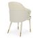 Kit 6 Cadeiras De Jantar Estofada Milano Design Italiano Com Encosto Ergonômico - Creme/cinza