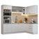 Armário De Cozinha Completa De Canto 399 Cm Branco Vik Madesa 01 Branco