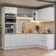 Armário De Cozinha Completa De Canto 399 Cm Branco Vik Madesa 01 Branco