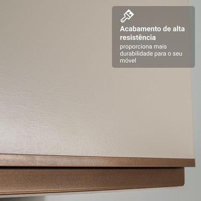 Armário De Cozinha Completa 300cm Suspensa Crema Nice Madesa 10 Crema