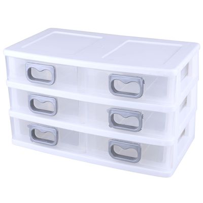 Gaveteiro de Mesa Plástico São Bernardo Branco 6 Gavetas