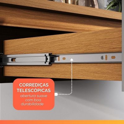 Armário De Cozinha Completa 10 Portas 6 Gavetas Lais Madeirado/fendi Madeirado / Fendi