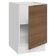 Balcão De Cozinha 50cm 1 Porta (sem Tampo) Br Stella Madesa Branco/rustic