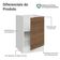 Balcão De Cozinha 50cm 1 Porta (sem Tampo) Br Stella Madesa Branco/rustic
