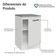 Balcão De Cozinha 50cm 1 Porta Branco Agata Madesa Branco