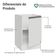 Balcão De Cozinha 50cm 1 Porta (sem Tampo) B Glamy Madesa Branco