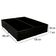 Cama Box Baú Casal Bipartido Sintético Mega Cama Preto 138x188x45cm
