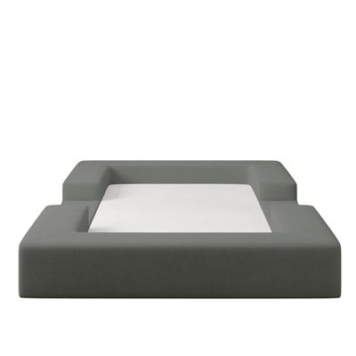 Cama Montessoriana Berço Infantil 100% Espuma Balaqui Decor Cinza Claro