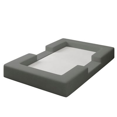 Cama Montessoriana Berço Infantil 100% Espuma Balaqui Decor Cinza Claro