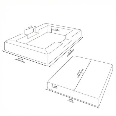 Cama Montessoriana Berço Infantil 100% Espuma Balaqui Decor Cinza Claro