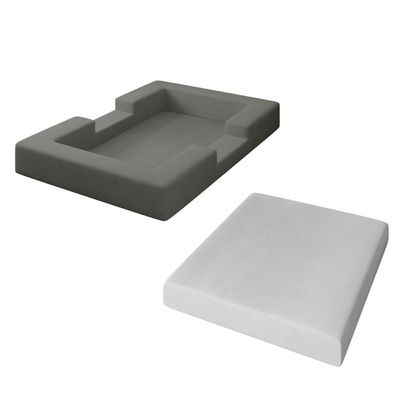 Cama Montessoriana Berço Infantil 100% Espuma Balaqui Decor Cinza Claro