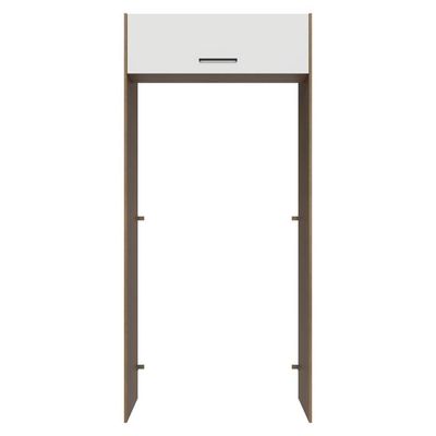 Porta-geladeira 103 Cm 1 Porta Basculante Rustic/branco Agata Madesa Rustic/branco