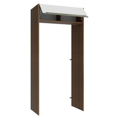 Porta-geladeira 103 Cm 1 Porta Basculante Rustic/branco Veludo Lux Madesa Rustic/branco Veludo