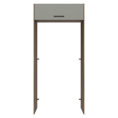 Porta-geladeira 103 Cm 1 Porta Basculante Rustic/cinza Agata Madesa Rustic/cinza