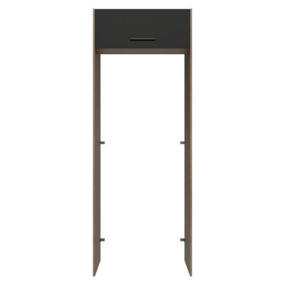 Porta-geladeira 83 Cm 1 Porta Basculante Rustic/preto Agata Madesa Rustic/preto