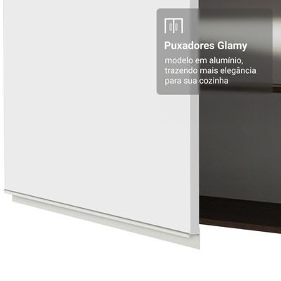 Porta-geladeira 83 Cm 1 Porta Basculante Rustic/branco Glamy Madesa Rustic/branco