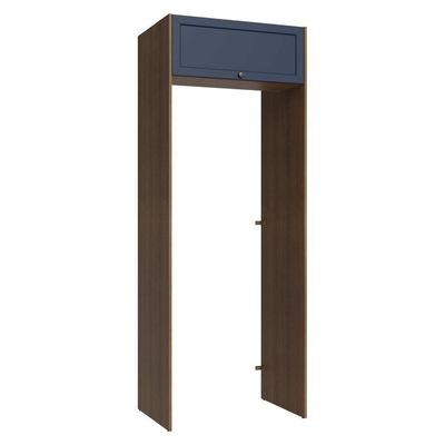 Porta-geladeira 83 Cm 1 Porta Basculante Rustic/azul Vik Madesa Rustic/azul