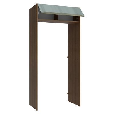 Porta-geladeira 103 Cm 1 Porta Basculante Rustic/cinza Lux Madesa Rustic/cinza