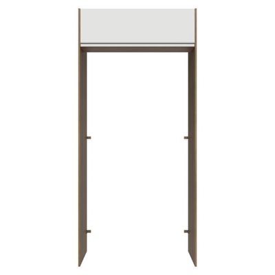 Porta-geladeira 103 Cm 1 Porta Basculante Rustic/branco Glamy Madesa Rustic/branco