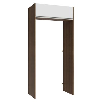 Porta-geladeira 103 Cm 1 Porta Basculante Rustic/branco Glamy Madesa Rustic/branco