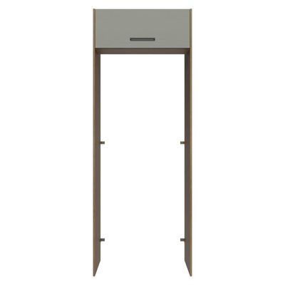 Porta-geladeira 83 Cm 1 Porta Basculante Rustic/cinza Agata Madesa Rustic/cinza