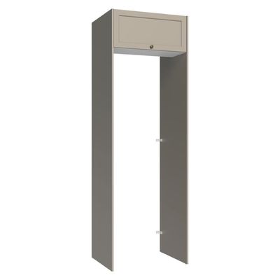 Porta-geladeira 73 Cm 1 Porta Basculante Crema-branco-crema Vik Madesa Branco-crema