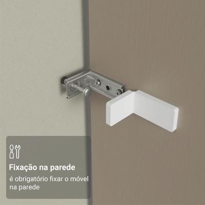 Porta-geladeira 73 Cm 1 Porta Basculante Crema-branco-crema Vik Madesa Branco-crema