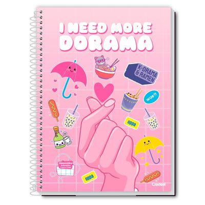 Caderno Universitário Feminino My Collection 80F/1 Matéria Credeal