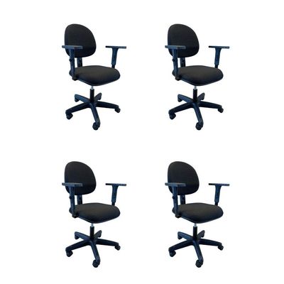 Kit 4 Cadeiras De Escritório Oficial Operativa