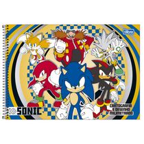 Caderno de Cartografia e Desenho Tilibra Sonic Espiral Capa Dura 80 Folhas - Item Sortido