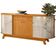 Kit Aparador Buffet Inara E Cristaleira Marília Orgânico M07 Cinamomo Off White - Lyam Decor