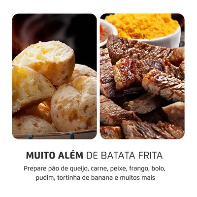 Fritadeira Sem Óleo Air Fryer 3,2L Mondial Vermelho e Inox 1500W  AF-34-R 220V
