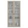 Módulo Cristaleira 70 Cm 2 Portas De Vidro Branco-crema Vik Madesa Branco-crema