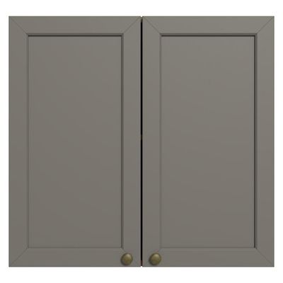 Armário Aéreo 70 Cm 2 Portas Vik Madesa Rustic/cinza
