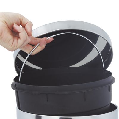 Lixeira C Pedal 5L 8222 Inox Mor