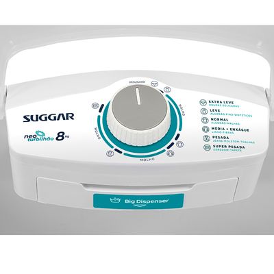 Lavadora Suggar NeoTurbilhão 8Kg Branca 220V