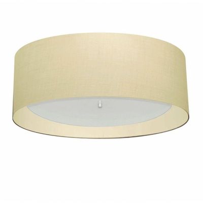 Plafon Para Corredor Cilíndrico Sc-3008 Cúpula Cor Algodão Crú Bege
