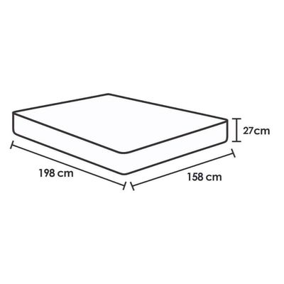Cama Box Baú Queen + Colchão Molas Herval Spain