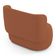 Kit 02 Poltronas E 01 Namoradeira Orgânica Molly Bouclê Terracota - Desk Design