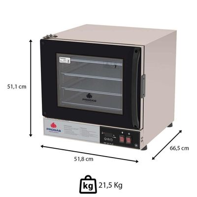 Forno Turbo Elétrico Progás Prp-004 Plus Fast Oven Digital Cor Preto Com 4 Esteiras 220V P39980