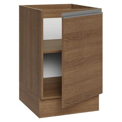 Balcão De Cozinha 50cm 1 Porta (sem Tampo) R Glamy Madesa Rustic