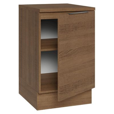Balcão De Cozinha 50cm 1 Porta Rustic Stella Madesa Rustic
