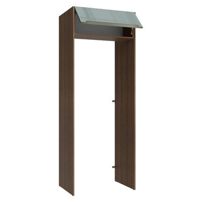 Porta-geladeira 83 Cm 1 Porta Basculante Rustic/cinza Lux Madesa Rustic/cinza