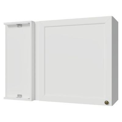 Armário Aéreo De Canto 1 Porta Vik Madesa Branco