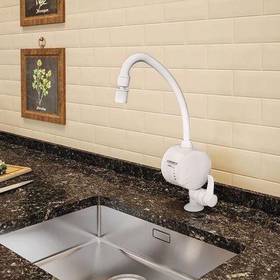 Torneira Elétrica Loren Easy Branca Para Mesa 220V 5500w