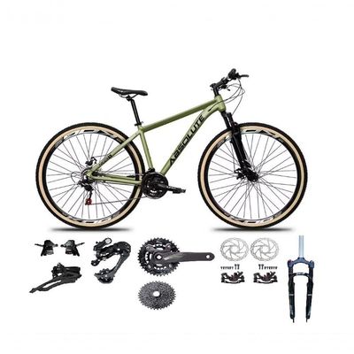 Bicicleta Aro 29 Absolute Nero 5 Kit 2x9 Gta Sunrun K7 Freio A Disco Garfo Com Trava Oliva 15